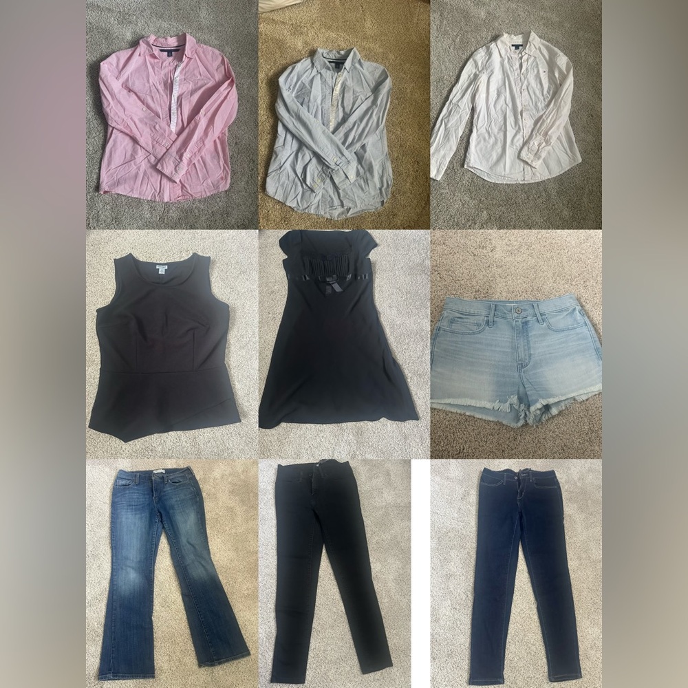 Pick Up Any 3-Combo of Tommy Shirt, DKNY Top, Levi’s Jeans, A&F Jean Shorts.
